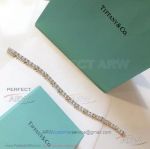 AAA Clone Tiffany Schlumberger Diamond Paved Bracelet - 925 Silver